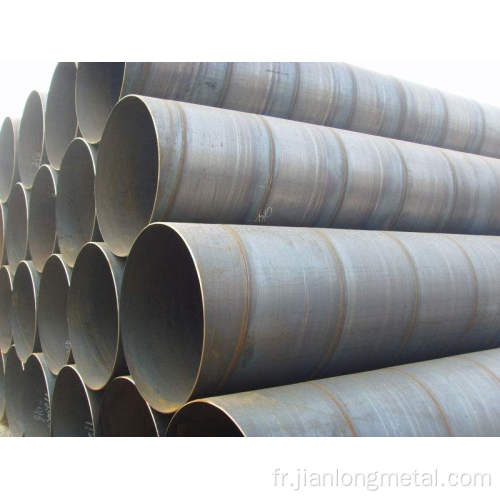 ASTM A252 Construction Hydraulic Carbone Spiral Steel Pipe
